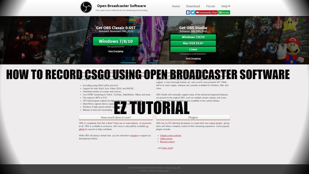 How to record CSGO using OBS YouTube