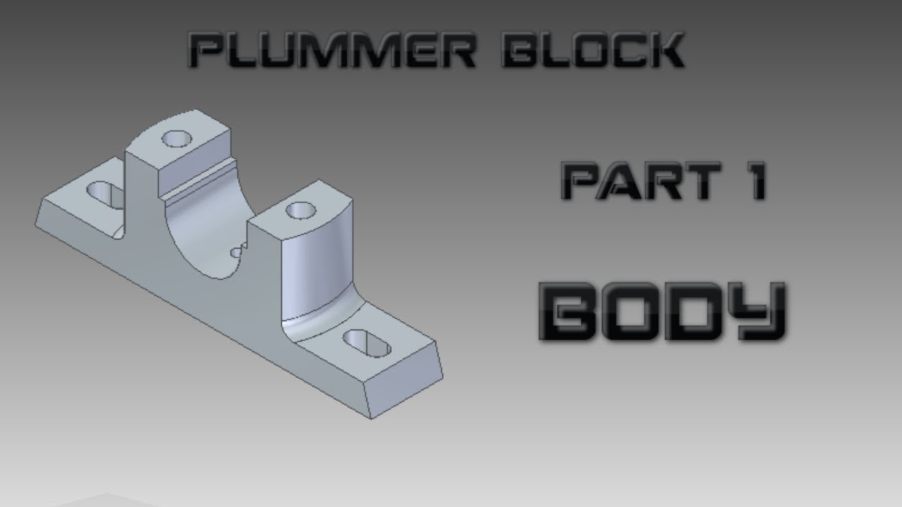 Plummer Block Part 1 Body In CAMD/Solid Edge In Hindi | DEKHO OR SIKHO