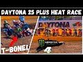 INSANE 3 WAY BATTLE AT DAYTONA! Ricky Carmichael Amateur Supercross 25 Plus Heat Race