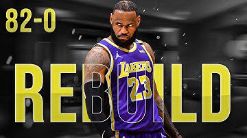 MY BEST TEAM EVER!? THE 82-0 REBUILD CHALLENGE! NBA 2K22