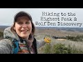 Exploring a mountain trail discovery of a wolf den   fun hiking adventure in lanark