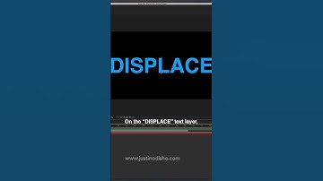 How to Create Cool Text Animations with Displacement Maps in After Effects