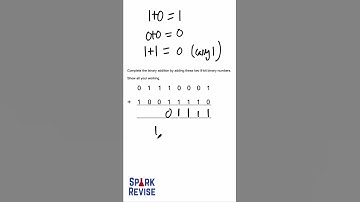 GCSE Computer Science Binary Addition 2