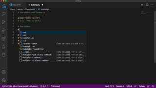 Python for Beginners|Episode 2|Variables and Comments