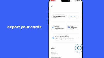 Business card scanner by Covve - the leading card reader app