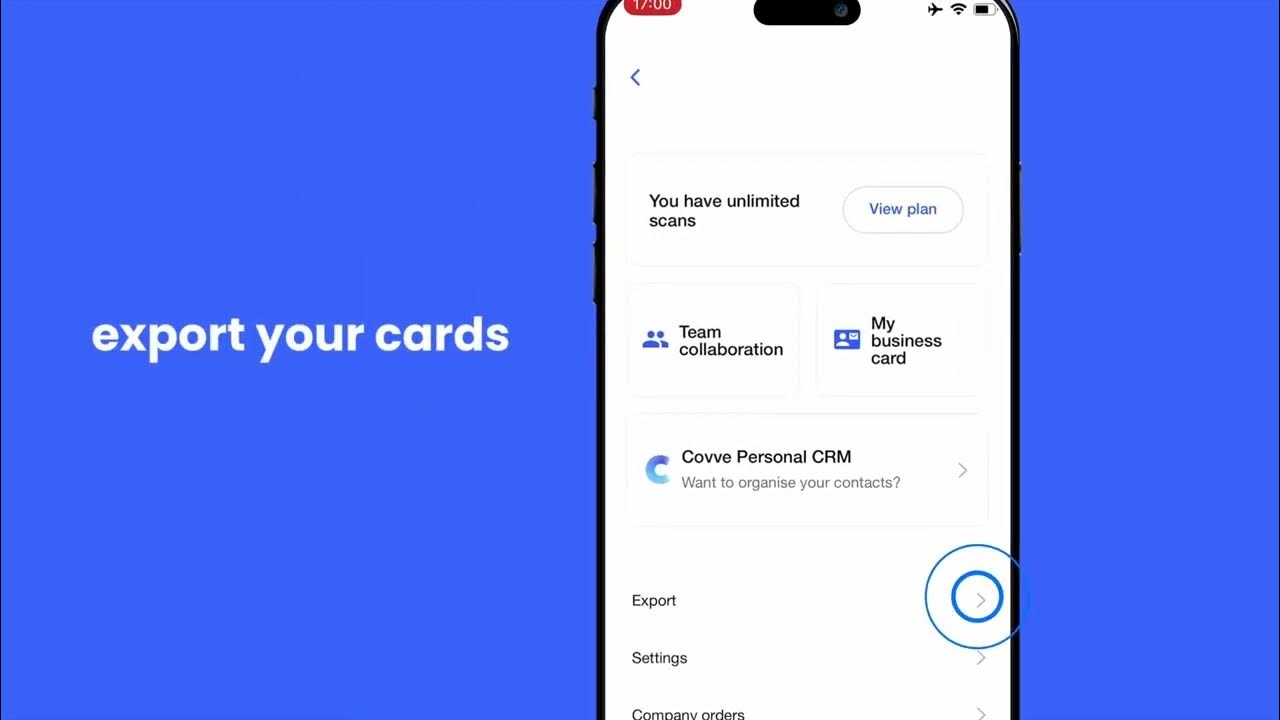 Business card scanner by Covve the leading card reader app YouTube