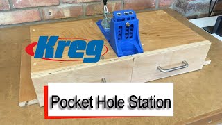 In this video we build a pocket hole work station. It