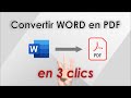 Convertir un fichier word en pdf sans logiciel en 3 clics