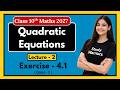 Class 10 Maths Ch 4 Ex 4.1 Q1 🔥 | Quadratic Equations Easy Solution 💯