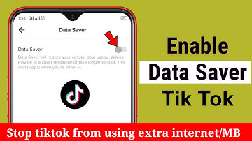 How to enable data saver in tiktok | Stop tiktok from using extra MB/ Internet