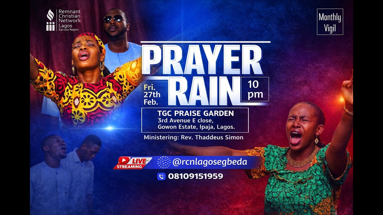 Prayer Rain February 2026: Rev Thaddeus