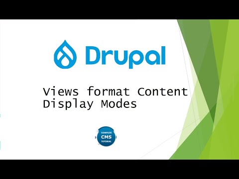 Views format Content / Display Modes