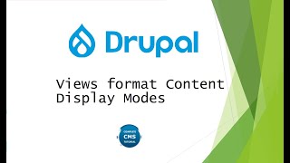 Views format Content / Display Modes