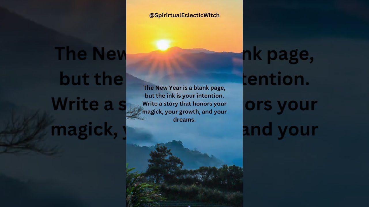 The New Year Is Your Blank Page Write Magick 