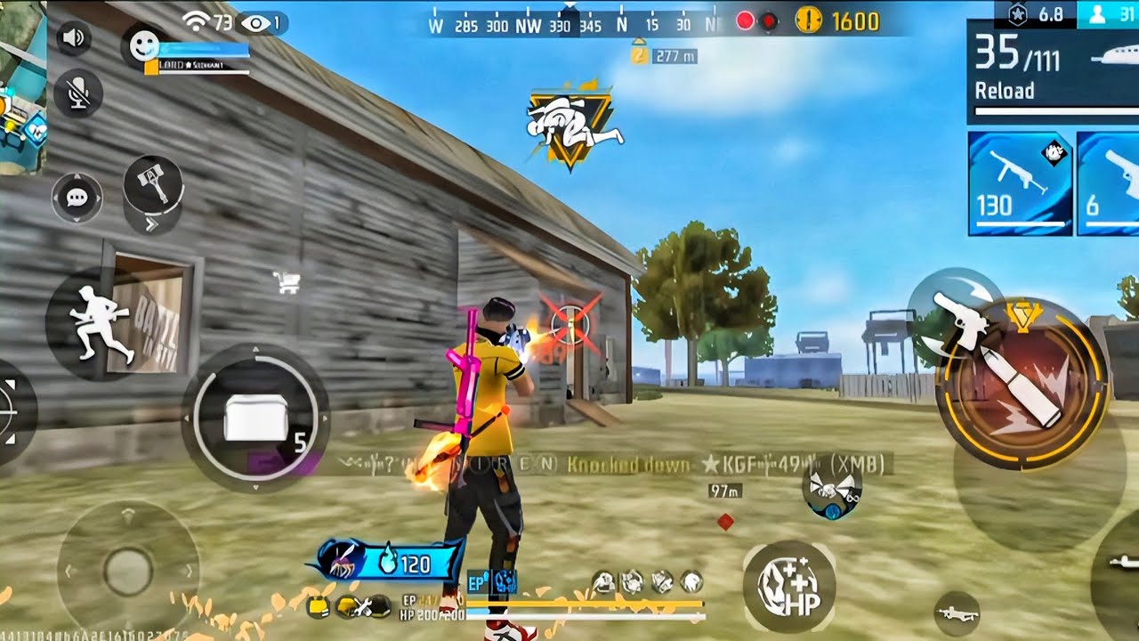 Free fire india Game Garena Free Fire Br Rank Solo vs squad gameplay 🥵 