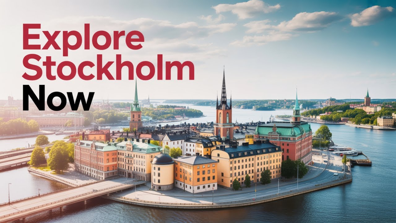 Stockholm, Sweden From Above | Clean 4K Aerial City Views