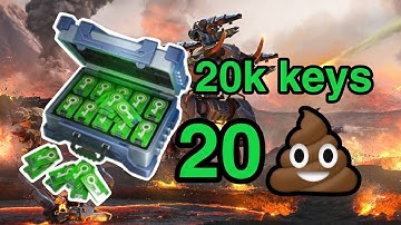 War Robots Đỏ Đen - Quay 20k keys rương icarus & rương cực đểu và cái kết fọt kứk
