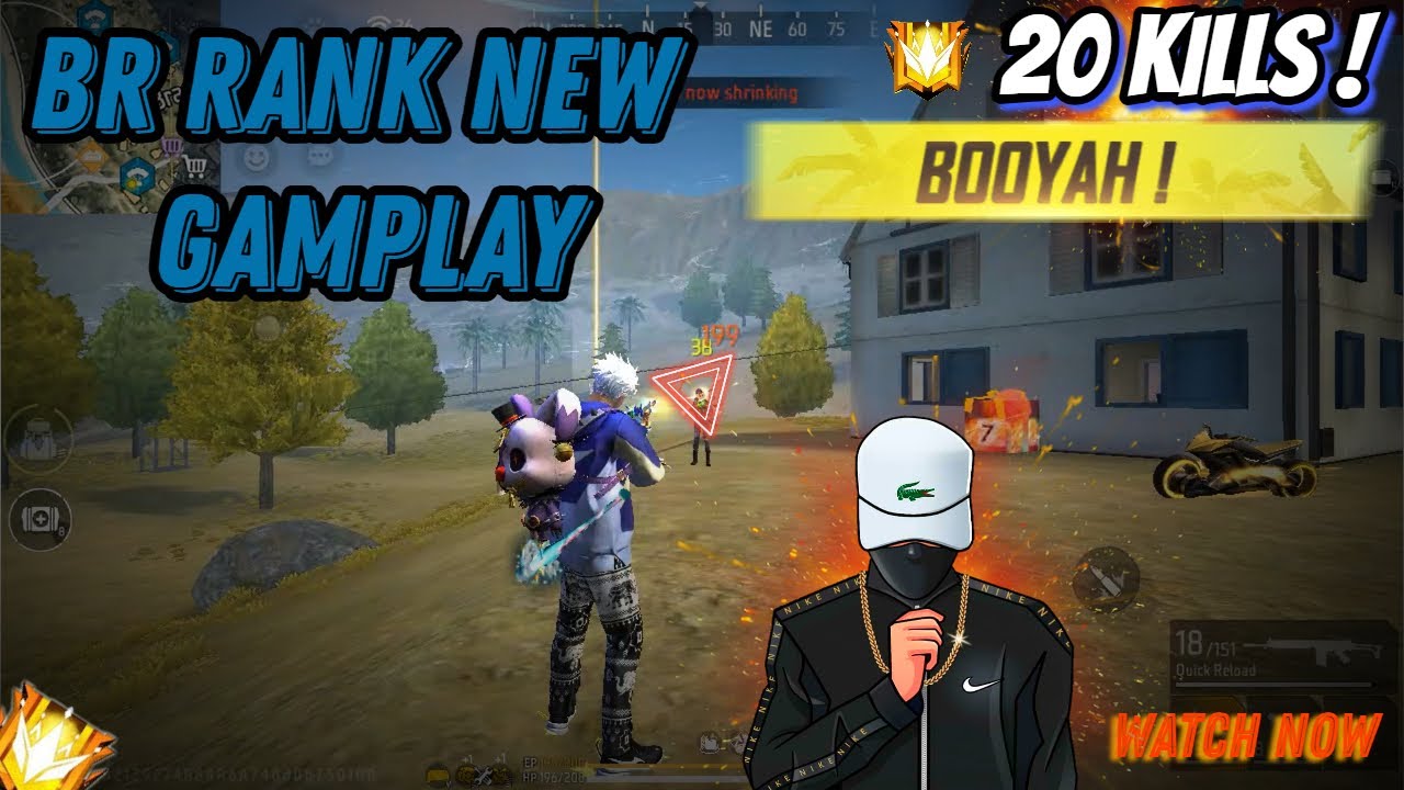 BR RANK NEW GAMPLAY 20 KILLS BOOYAH GARENA FREE FIRE MAX - YouTube