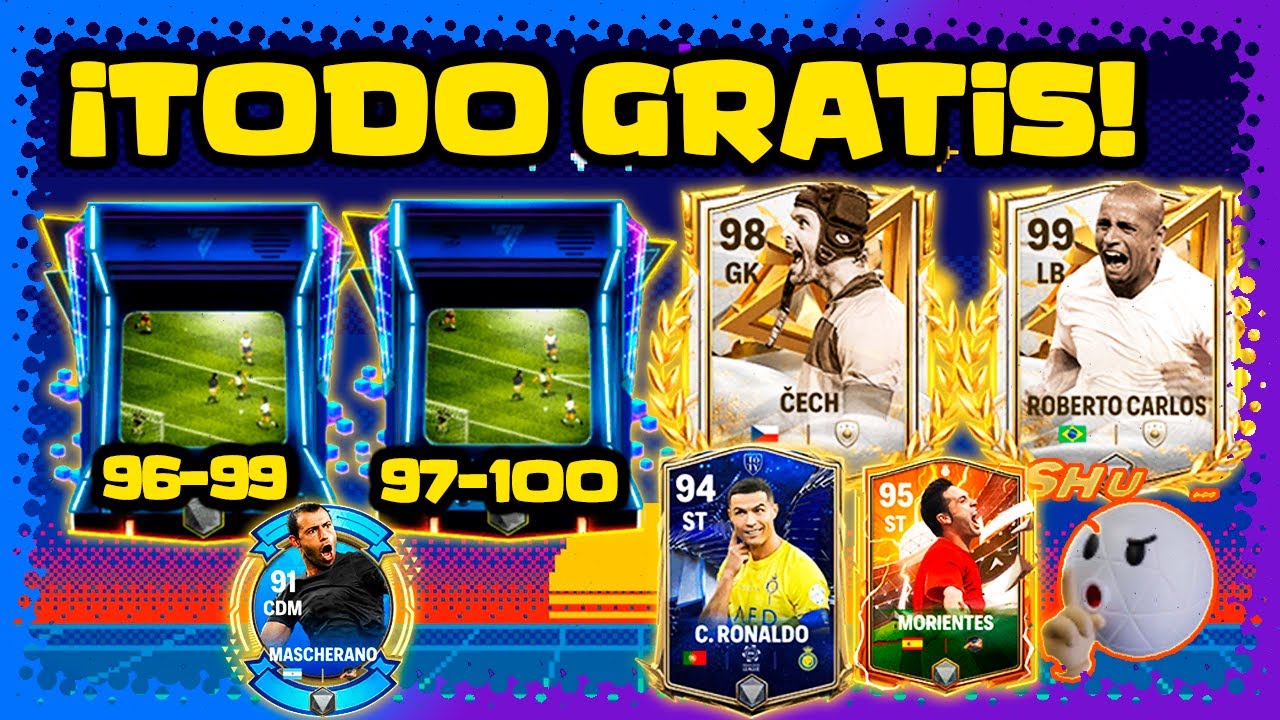 Roberto Carlos GRL 99, Cech 98, Retro Stars GRL +97 y TODO lo GRATIS nuevo que puedes sacar