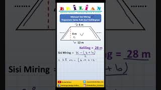 Formula for Finding the Hypotenuse of an Isosceles Trapezoid Based on its Perimeter