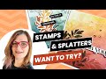 Stamp  splatter magic easy mixed media cards  sss may card kit