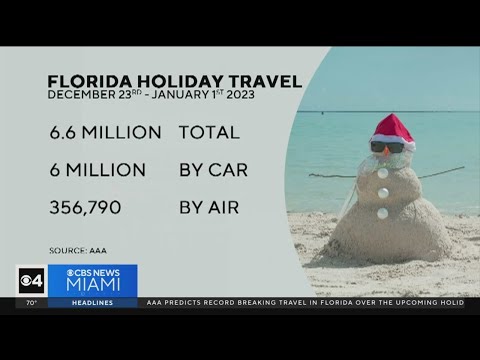 Floridians will travel in record numbers for the holidays
