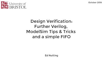 Design Verification: Further Verilog
