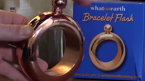 Rose Gold Bracelet Flask
