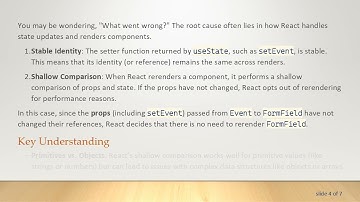 Understanding Why Your Embedded Component Does Not Rerender in React