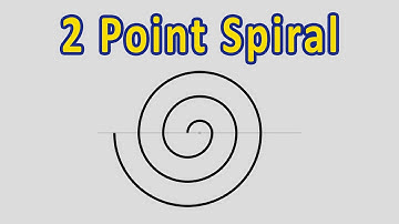 How to Draw Spiral With Compass - 2 Point Spiral