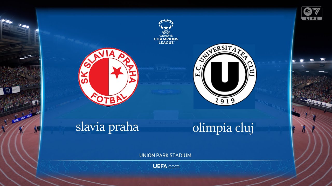 ⚽ Slavia Praha vs Olimpia Cluj ⚽  🏆 Women european Championship  (10/10/2023) 🎮 