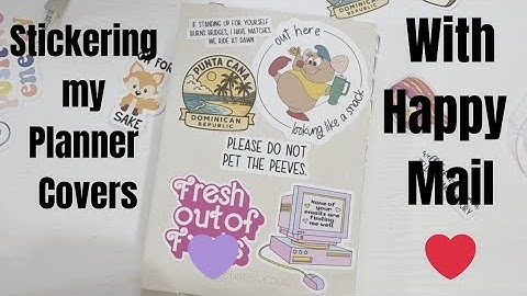 Stickering my Planners with Happy Mail | Just Scribble Weekly Duo | Wonderland222 A6 | Planmas Day 9