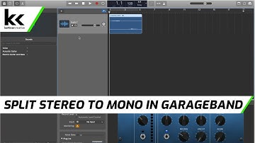 Convert Stereo Channel to Two Mono Channels in Garageband