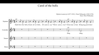 Mykola Dmytrovyč Leontovyč - Carol of the bells (arr. Peter J. Wilhousky)