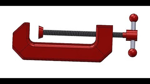C Clamp Design Tutorial in solidworks #mechanicaltutorials #3dmodeling #caddesign