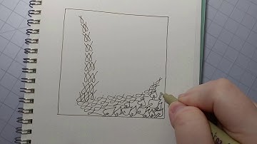 Easy Zentangle Pattern Tutorial with One Zentangle a Day - Day 26