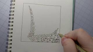 Easy Zentangle Pattern Tutorial with One Zentangle a Day - Day 26