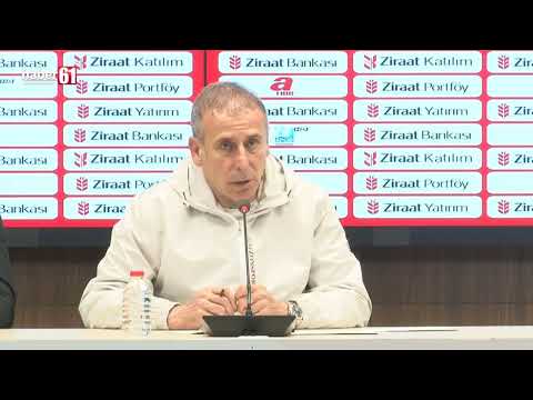 Trabzonspor Teknik Direktörü Abdullah Avcı'nın Karagümrük maçı sonrası basın toplantısı