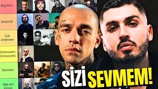 Türkçe Rap Katman Li̇stesi̇ 🤡 Türkçe Rapin En Güncel Tier Listi