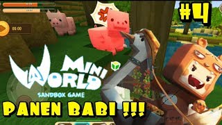 Panen babi langsung dimasak Mini World: Block Art #4 screenshot 5