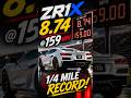 ZR1X 1/4 Mile Record!