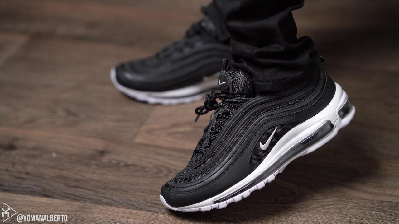 Air Max 97 Black/White On Feet Review - Youtube