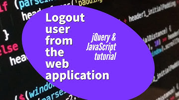 Logout User Functionality Using jQuery - Demo
