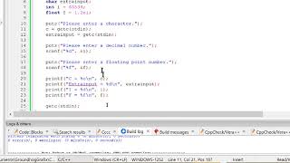 Programming in C. Ch 2: I/O and Data Types Float and Int (2020)