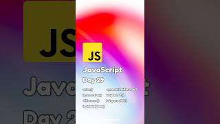 JavaScript | Day 29 #dailycyber #javascript #javascripttutorial #javascriptbasics #tutorial
