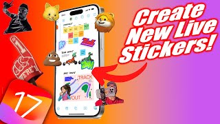 iOS 17 Stickers - How To Create Animated  Live Stickers On iMessage (iPhone screenshot 3