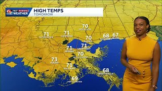 Temperature swing continues Thurday into the weekend before a cold Monday in New Orleans