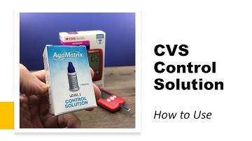 CVS glucose Meter Control Solution | How to use