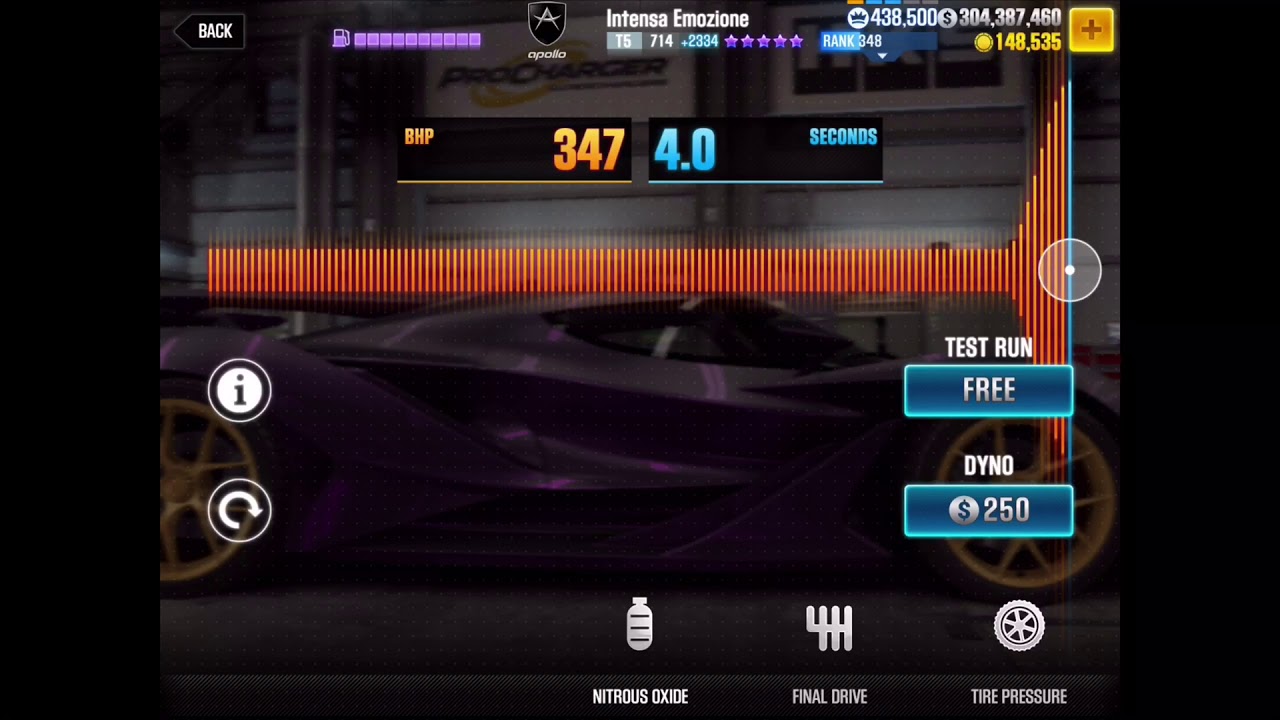 CSR2 | Apollo Intensa Emozione Lıve Race 7.1xx | Shift Pattern and Tune