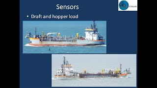 Dredging monitoring from dredge sensors.